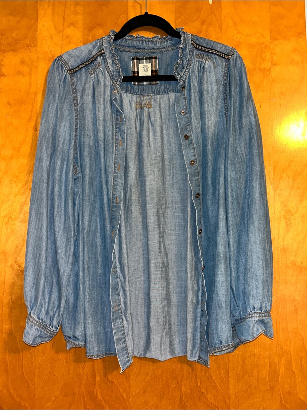 Matilda Jane Light Blue Chambray Button-Up Blouse